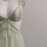 High-quality Silk Bra Mesh Nightdress