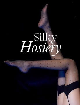 Black Dot Silk Hosiery