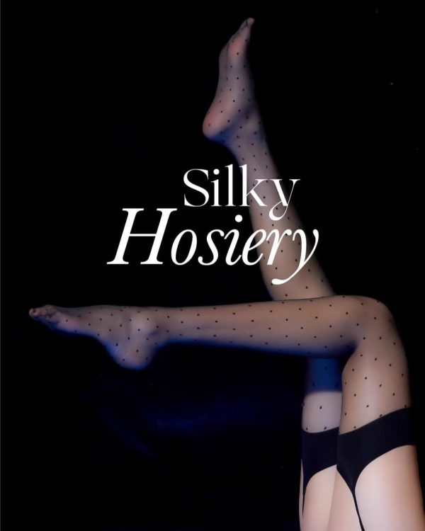 Black Dot Silk Hosiery